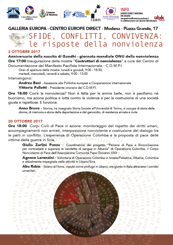 locandina Modena 2 ottobre 2017